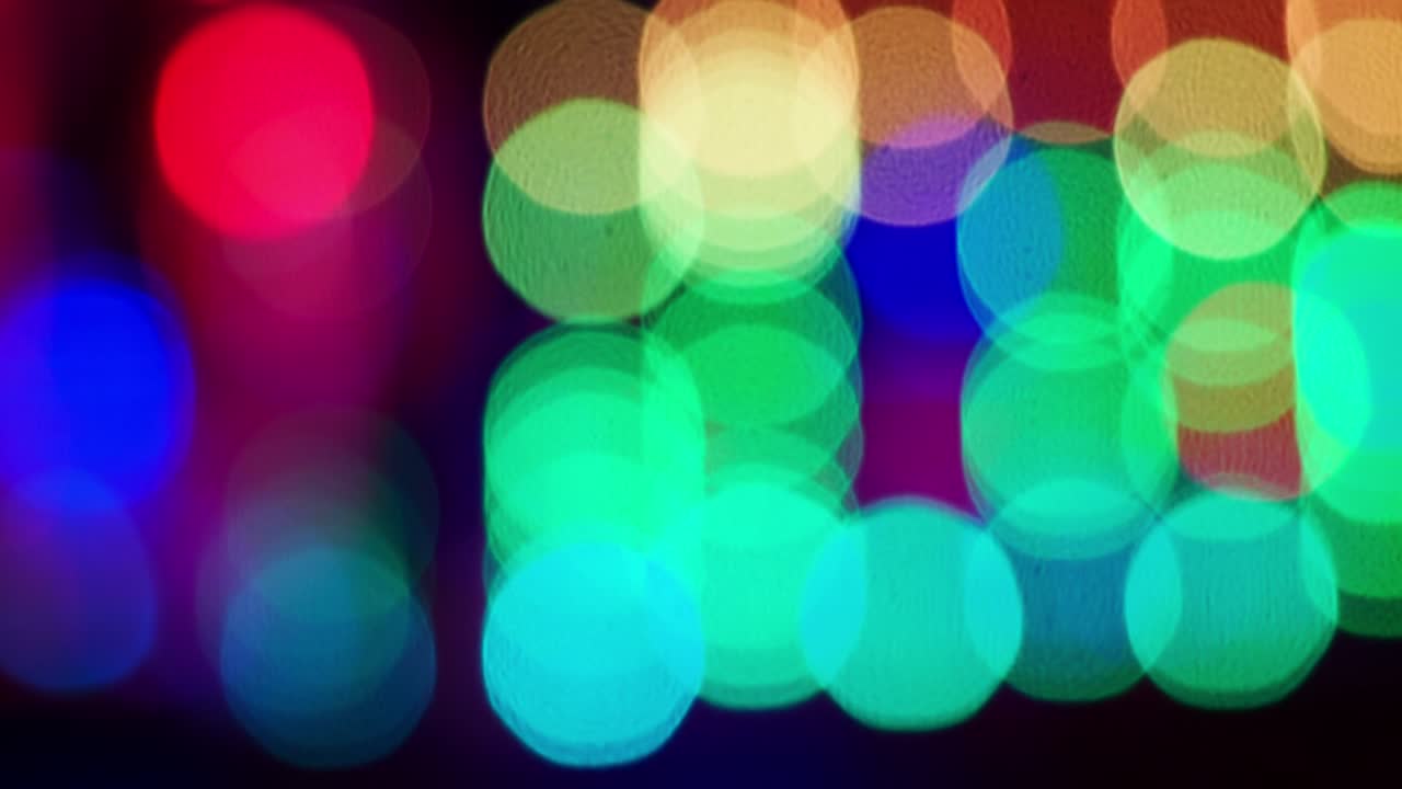 luces de neón bokeh de color borroso