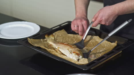 cooking baked fish