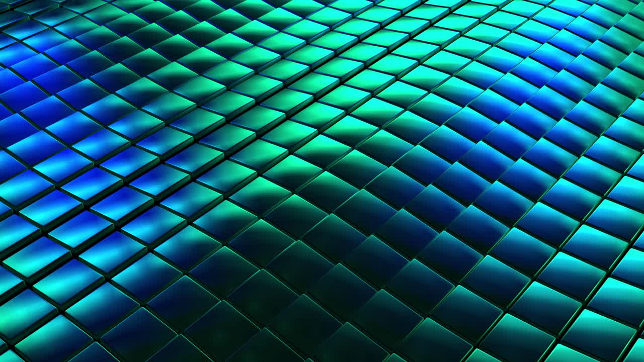 Abstract Geometric Pattern of Metallic Squares