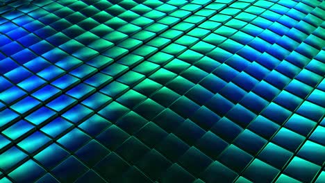 abstract geometric pattern of metallic squares