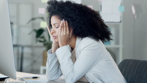 stressed, tired and unhappy businesswoman