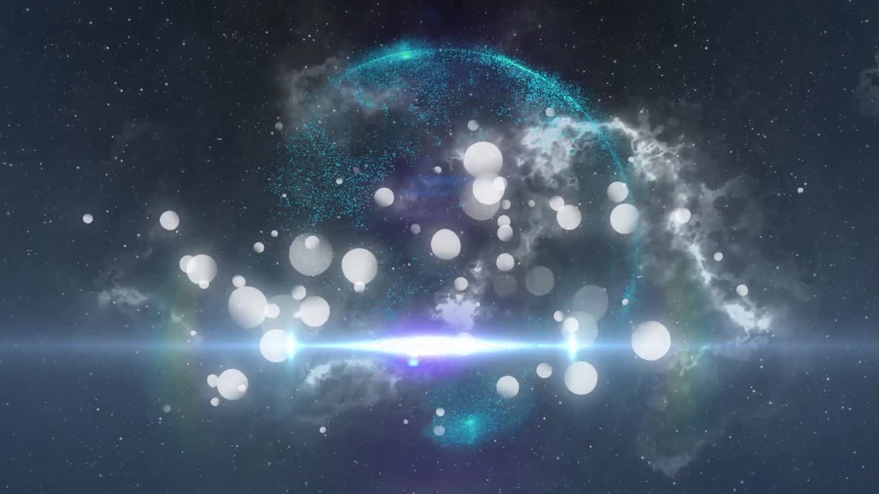 빛나는 지구 위에 빛의  ⁇  반점의 구성