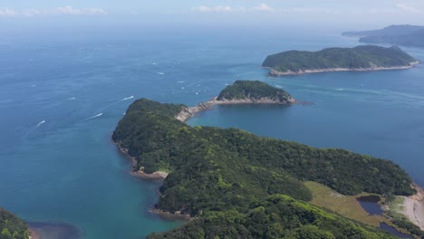 aerial view of tomogashima in japan's inland sea, wakayama prefecture