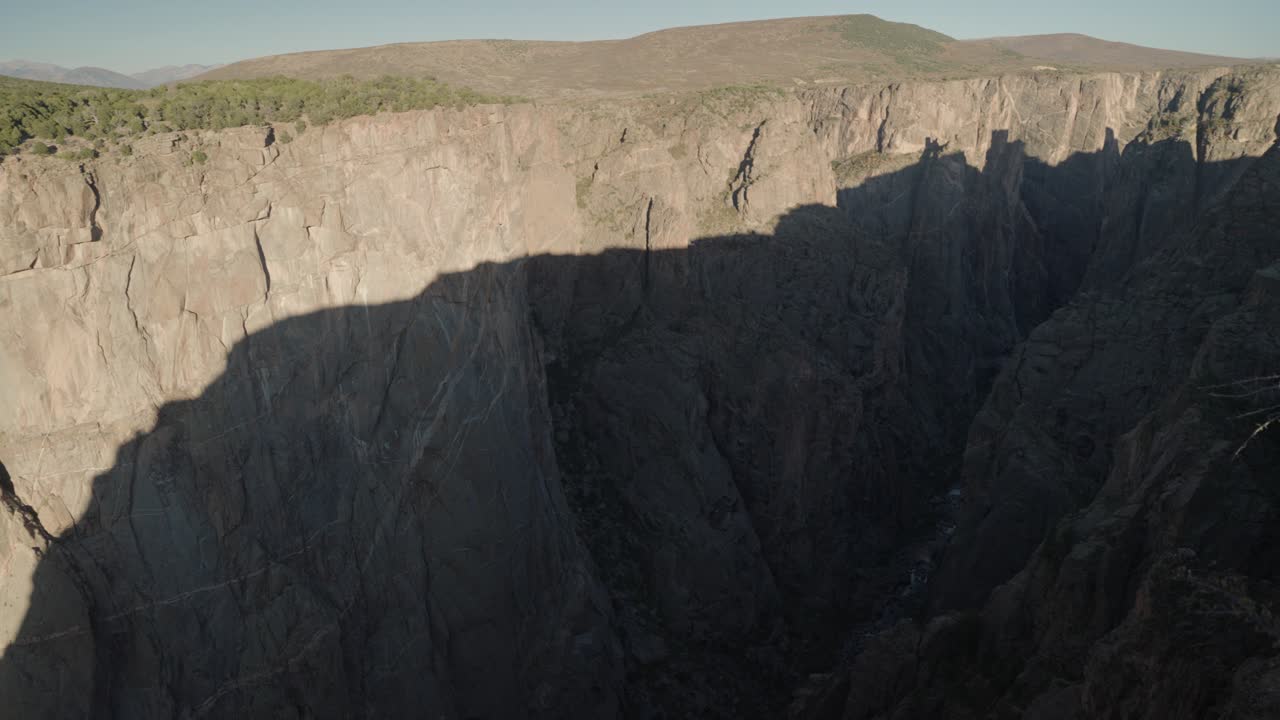 Scenic Canyon Landscape with Cliffs and Shadows