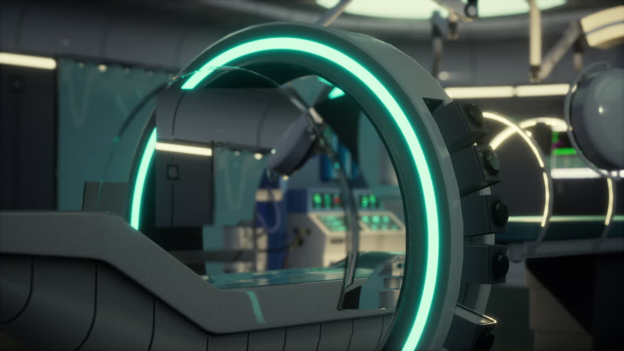 laboratorio de resonancia magnética de resonancia magnética futurista