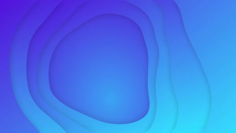 Animation-of-blue-shapes-moving-on-blue-background