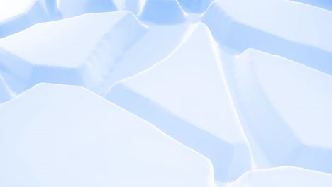 stylish blue white creative abstract low poly background in 4k. abstract wavy pattern move on surface in loop. smooth soft seamless animation. simple minimalistic geometric bg.