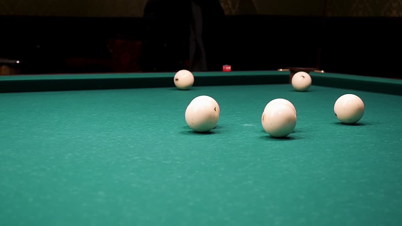 Russian Billiards Game in Progress