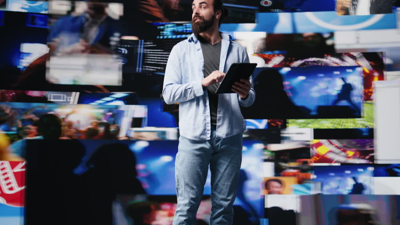 Young modern person focused on his smartphone app and scrolling on social pages