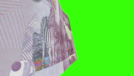 Botswana 200 Pula Banknote on Green Screen