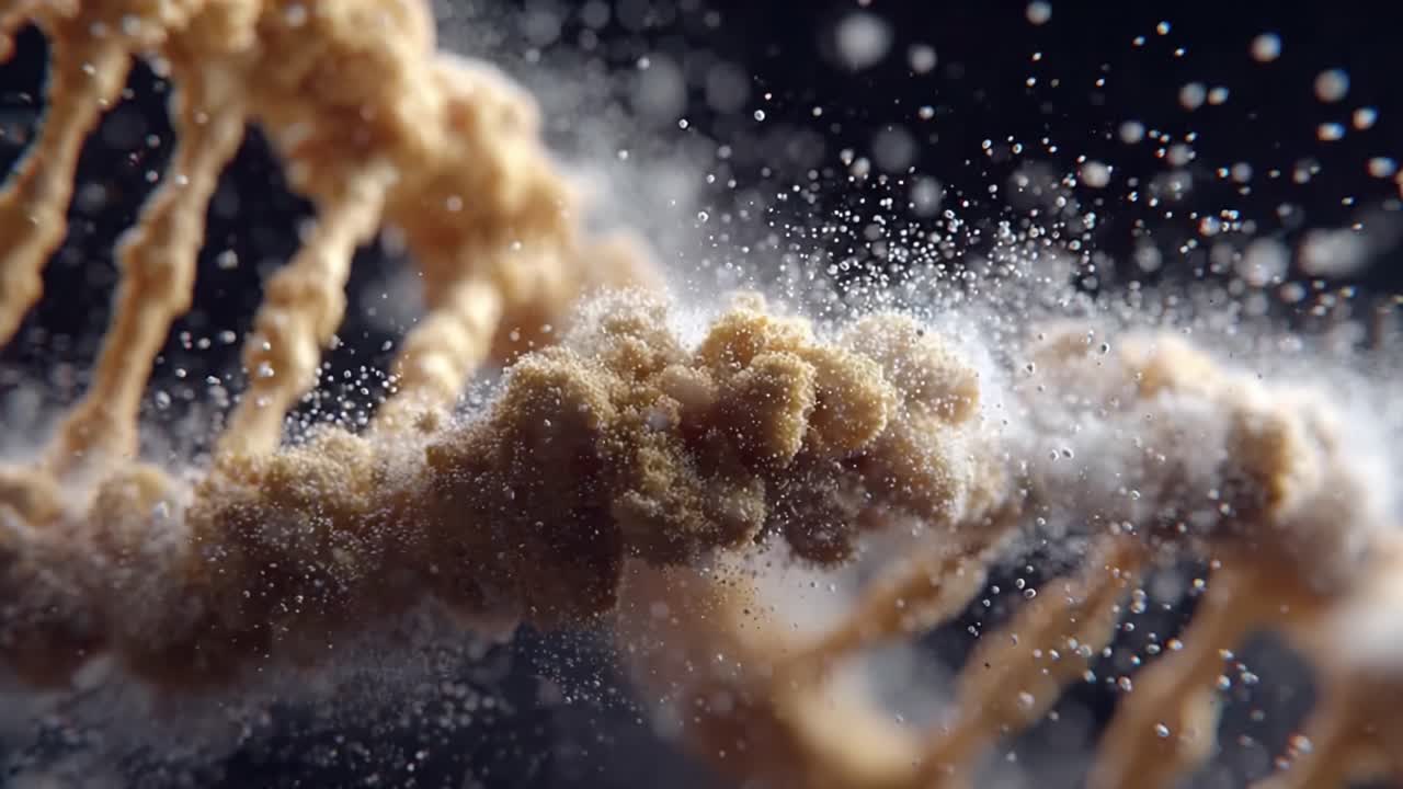 A Stunning Visualization of DNA Structure and Molecular Dynamics Highlighting the Intricate Details of Genetic Material and Its Role in Life's Processes