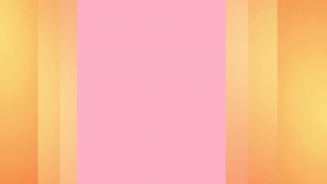 animación digital de líneas de diferentes tonos de naranja que se mueven contra un fondo rosa