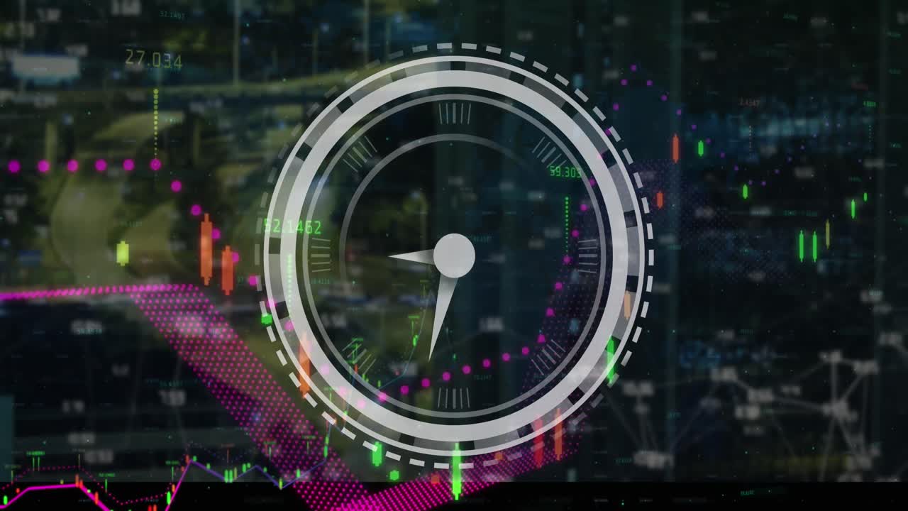 사회 의료 데이터 처리의 클럭 오버 애니메이션