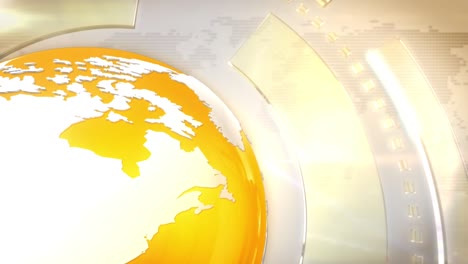 3d digital world map news intro background