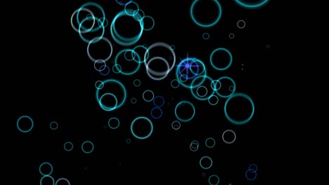 animación de partículas de forma de anillo gráficos de movimiento