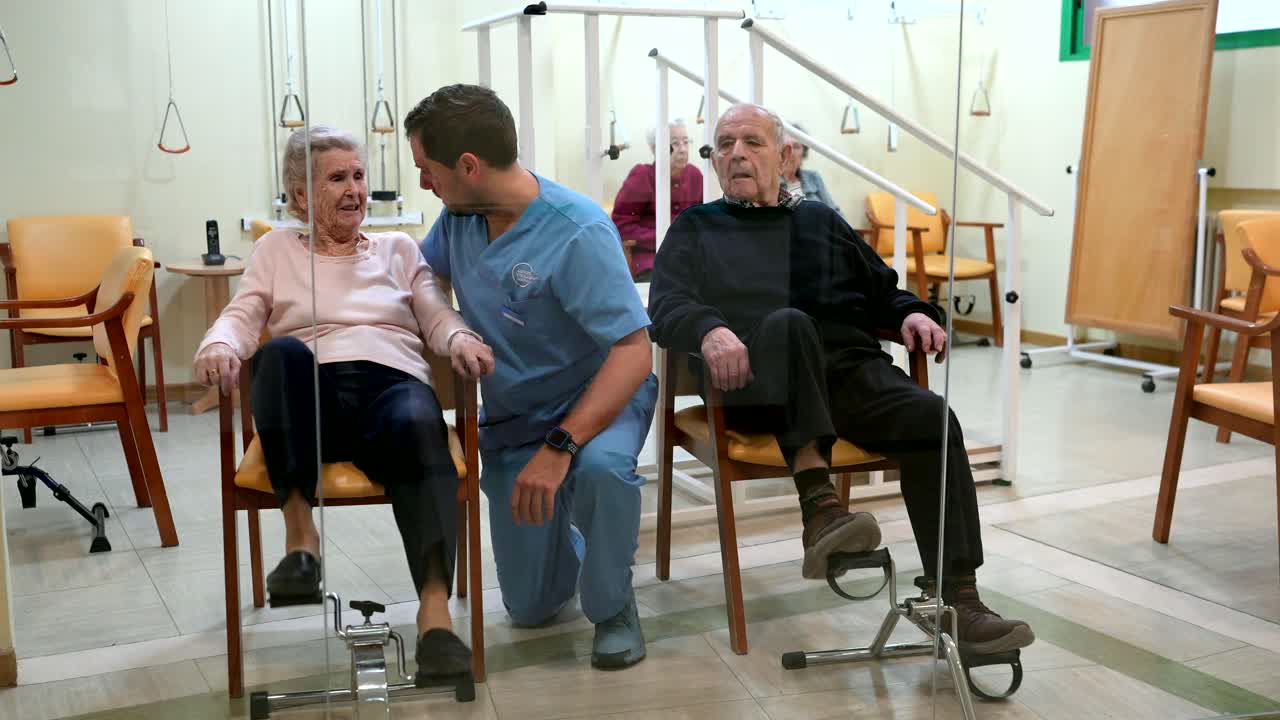 Seniors Receiving Physical Therapy and Rehabilitation