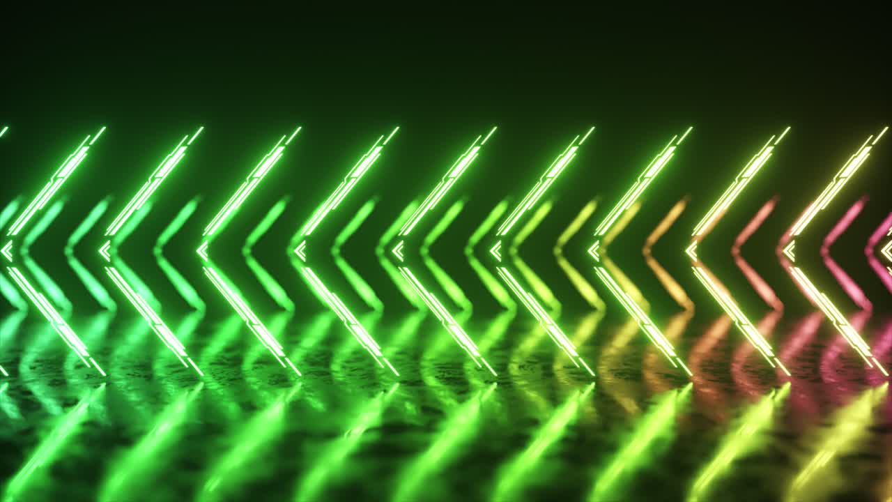 Neon Arrows Background