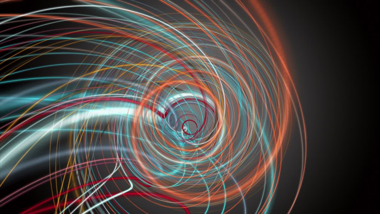 animación fantástica con objeto de onda de rayas en cámara lenta, 4096x2304 bucle 4k