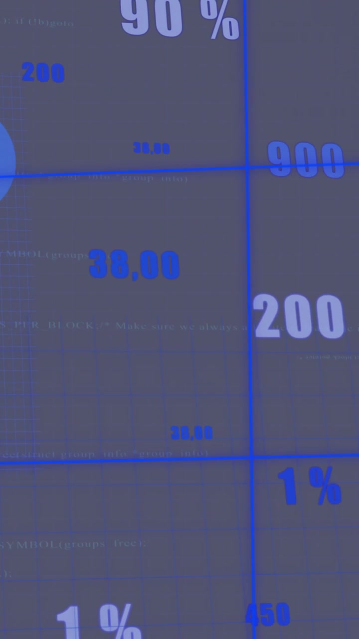 Animación de procesamiento de datos financieros sobre fondo gris