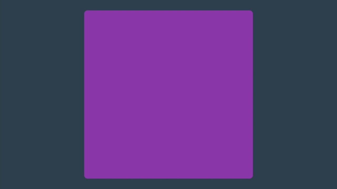 Abstract purple geometric shape transforming between circle and rectangle on dark background creating minimal modern motion graphic visuals
