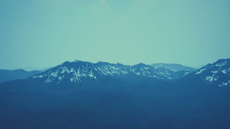 fog over high mountain peak