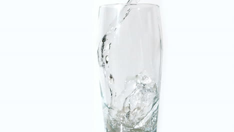 water pouring into a glass
