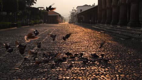 o charme histórico das ruas beijadas pelo sol de antigua