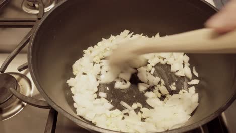 sautéing onions and garlic