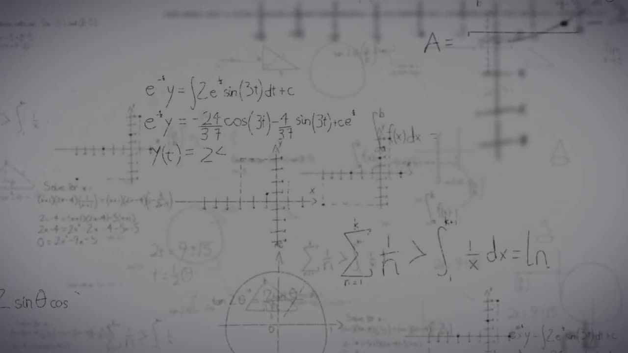Animation of mathematical equations over chemical structures