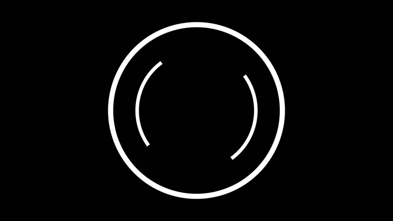 검은 바탕에 호가 있는 색 원