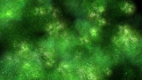 abstract green and black background with scattered white dots