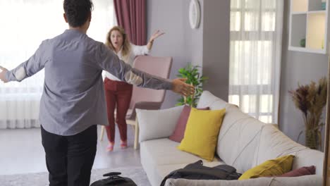 a young college student comes to visit his mother and surprises her.