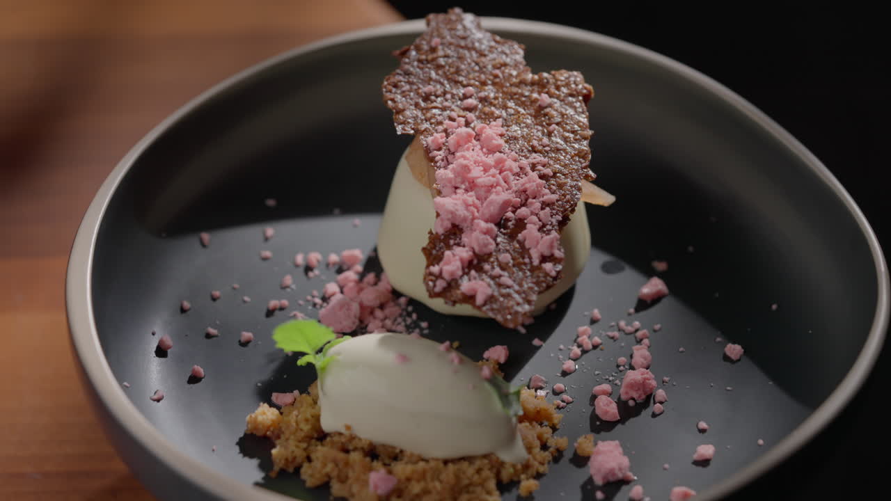 Delicious and artistic dessert