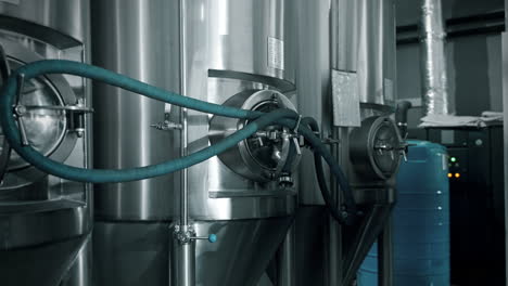 modern brewery tanks and equipment