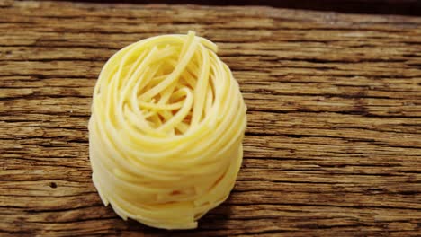 close-up of fettuccine