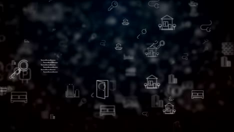 loop moved real estate icons background