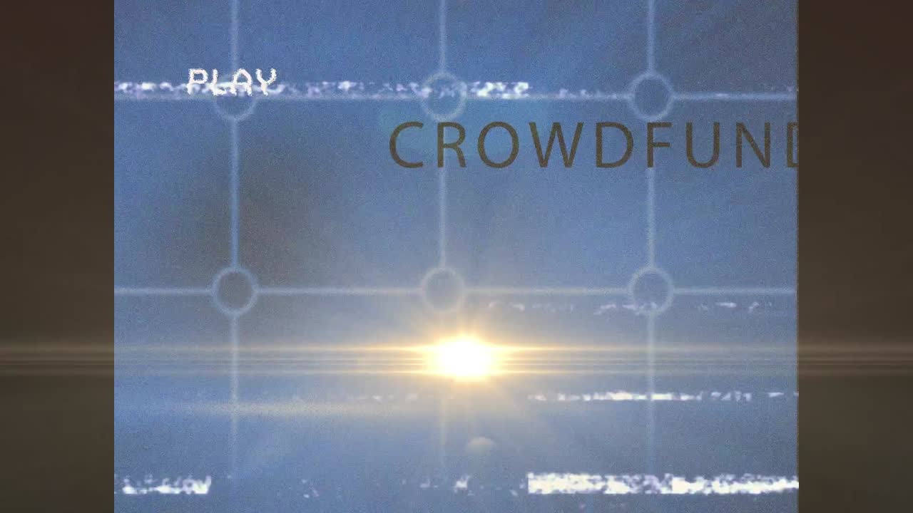 글리치와 크라우드  ⁇ 딩 텍스트와 함께 화면에서 플레이 디지털 인터페이스의 애니메이션