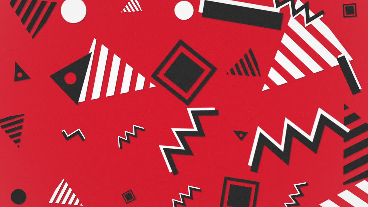 formas retro de movimiento sobre fondo abstracto 1