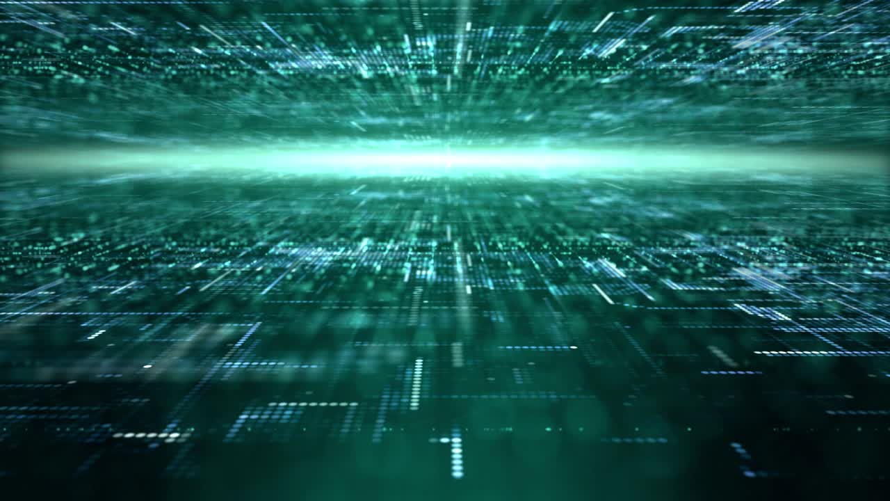 Futuristic Digital Abstract Particles Grid