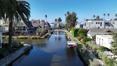 venice channel at los angeles in california united states