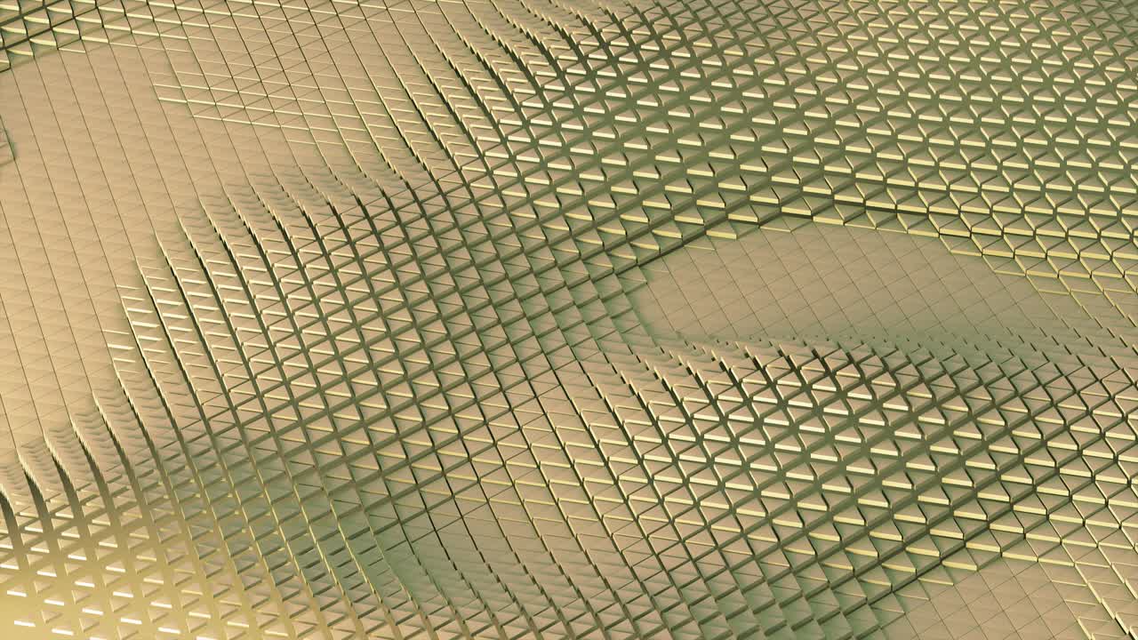 Colorful Waving Triangular Tile Loop