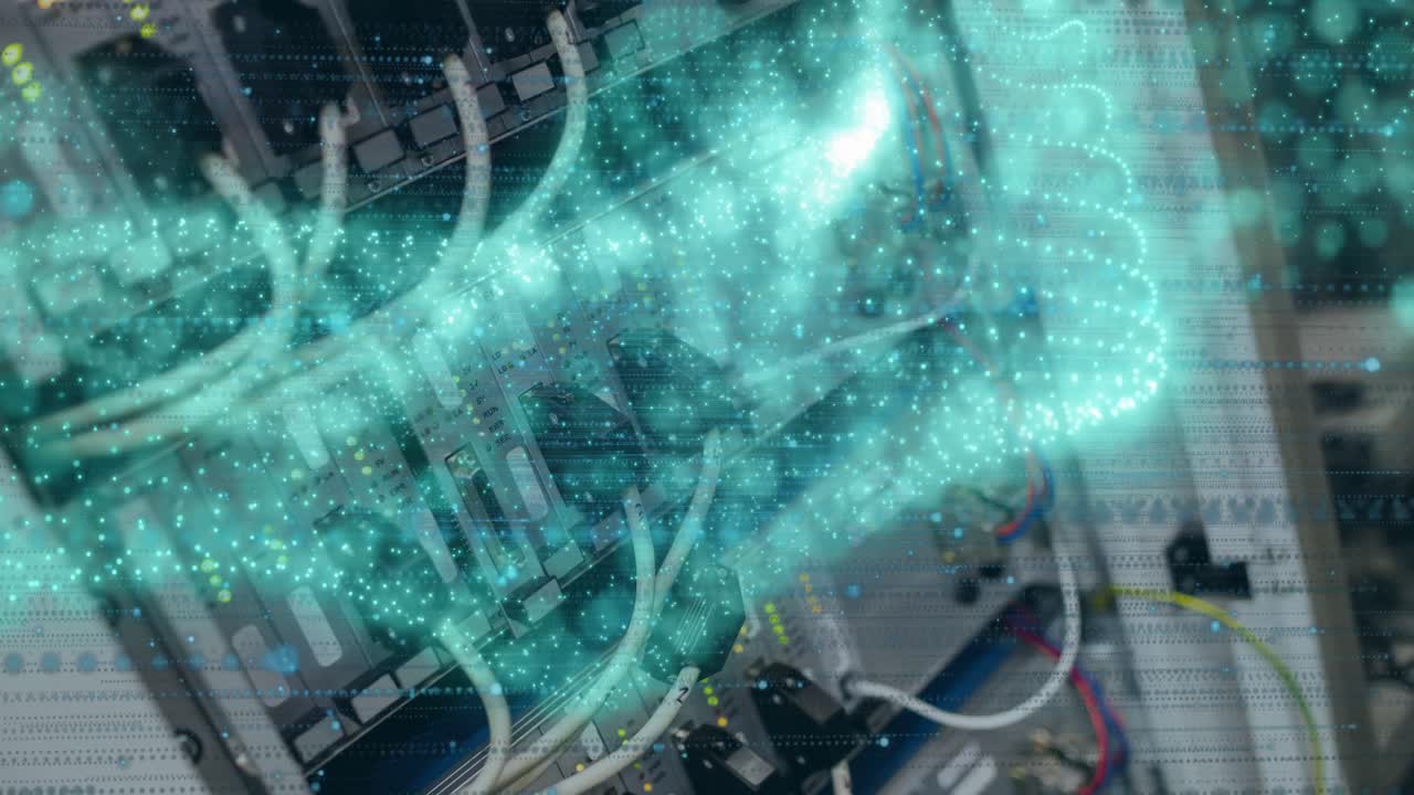 Animation of data processing over computer server