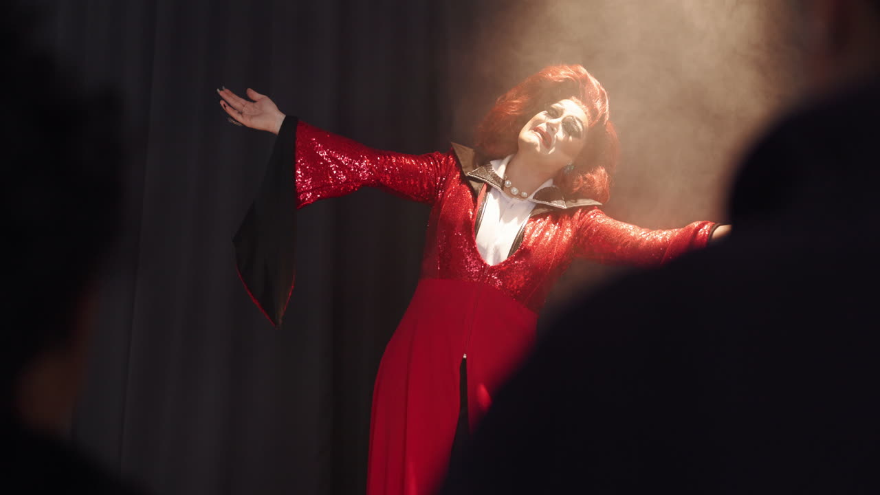 Drag Queen Performing on Stage