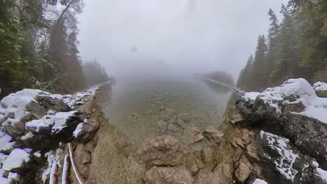 Magic-mist-morning-in-Eibsee-lake-Germany