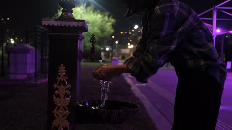 lavado de manos en primer plano
