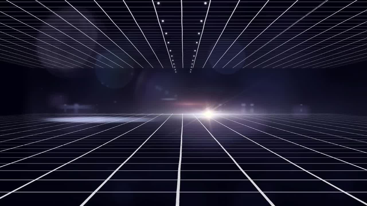 cuadrícula sobre un fondo azul oscuro