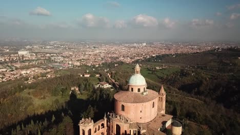 Fly-over-Sanctuary-of-madonna-di-San-Luca