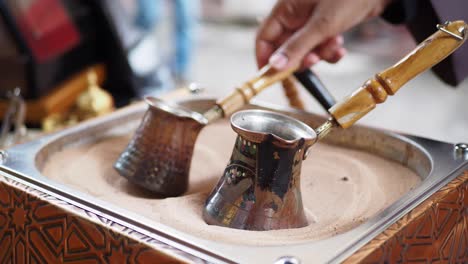 turkish coffee brewing