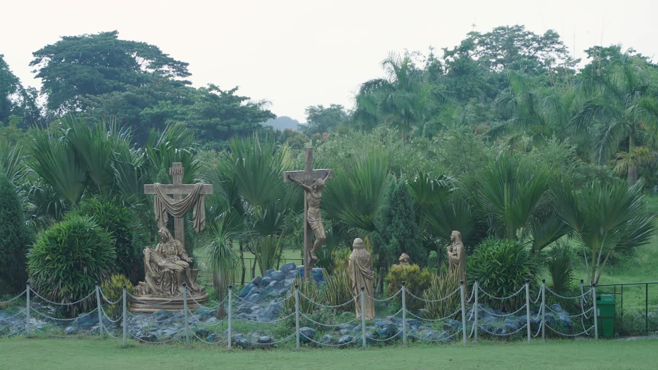 Different parts of the park inside Bandel Church