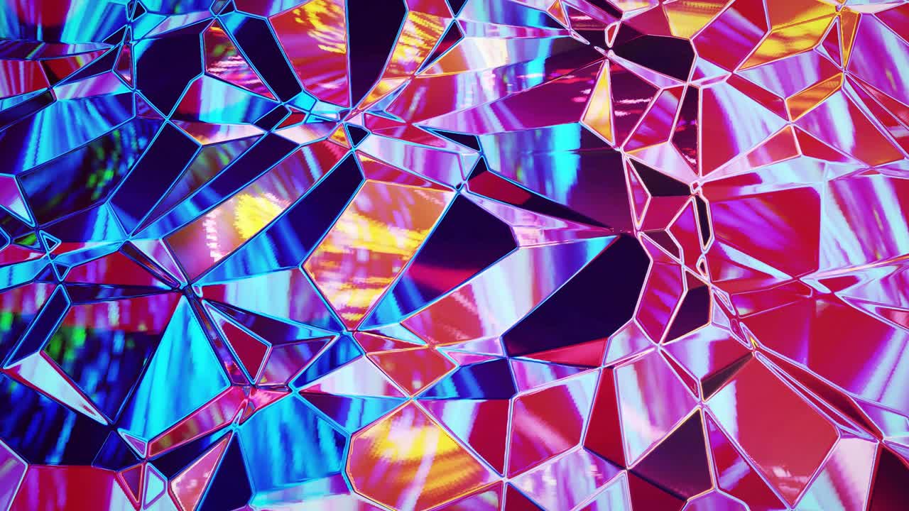 fondo fluido iridescente abstracto en bucle. hermosa superficie de vidrio ondulado de líquido con patrón, color de gradiente y ondas de flujo en él. bg creativo brillante con animación suave y suave.